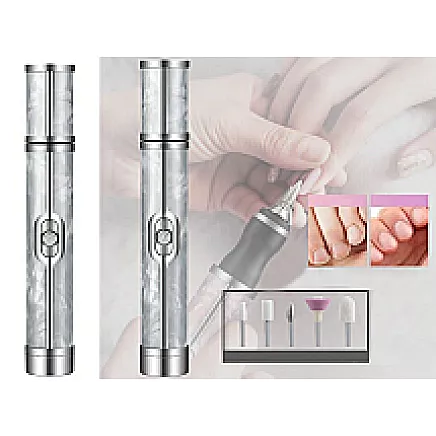 Nail milling machine manicure pedicure cutters set usb rechargeable battery