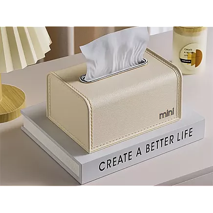Tissue box tissue organiser tray