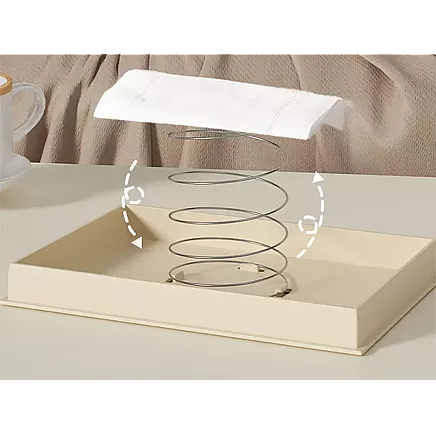 Tissue box tissue organiser tray