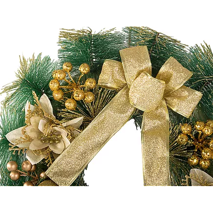 Ziemassvētku Adventes Durvju Vainags, 40 cm