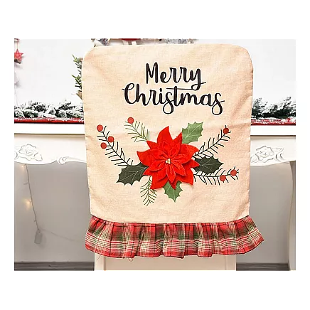 Chair back cover christmas decoration christmas decoration decoration