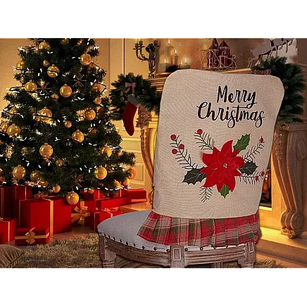 Chair back cover christmas decoration christmas decoration decoration