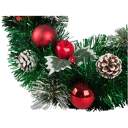 Ziemassvētku Adventes Durvju Vainags, 35 cm