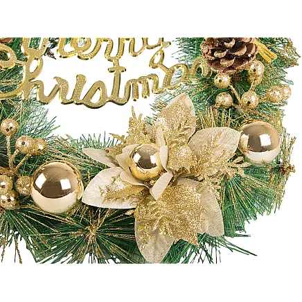 Ziemassvētku Adventes Durvju Vainags, 40 cm