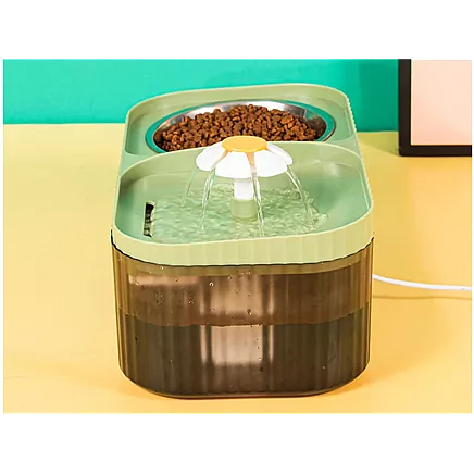 Automātiska mājdzīvnieku ūdens strūklaka ar filtru un barošanas trauku