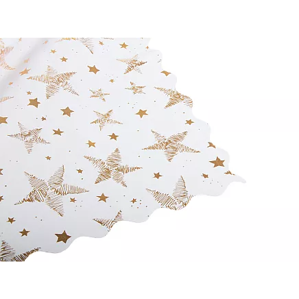 Christmas tablecloth christmas white stars snowflakes 140x220cm