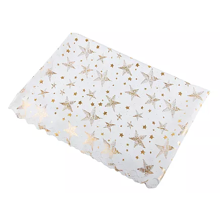 Christmas tablecloth christmas white stars snowflakes 140x220cm