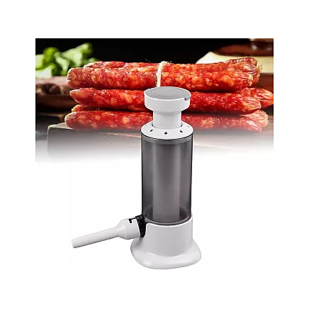 Hand sausage stuffer with 4 tips vertical spritzer machine