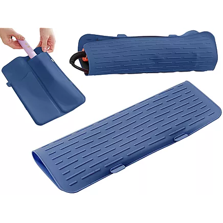 Silicone cover bag for flat iron curling iron hair dryer travel case