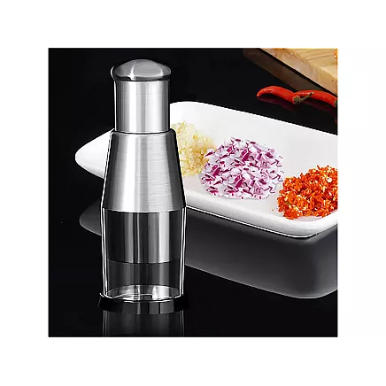 Rotary vegetable and fruit chopper for garlic hand chopper shredder
