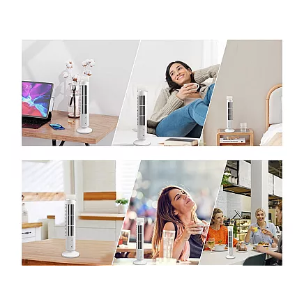 Column fan lamp desk fan standing bladeless fan blower