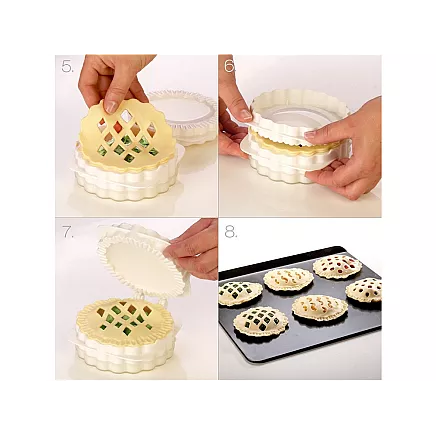 Cake tin cutter interchangeable filling inserts