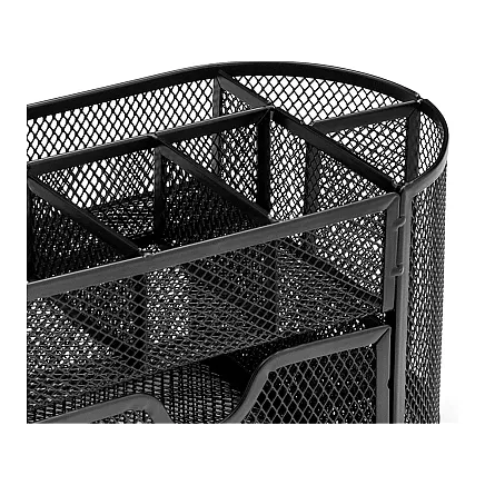 Desk organiser 8 compartments drawer cupboard shelves office metal