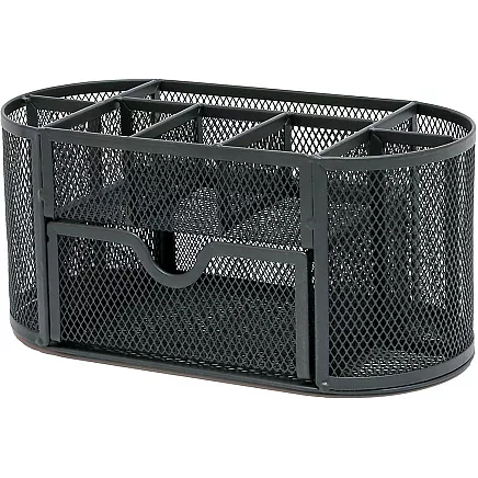 Desk organiser 8 compartments drawer cupboard shelves office metal