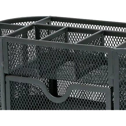 Desk organiser 8 compartments drawer cupboard shelves office metal