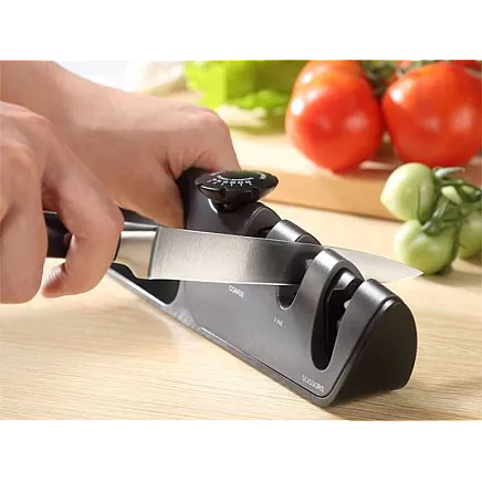 Knife sharpener kitchen scissors sharpening non-slip adjustment