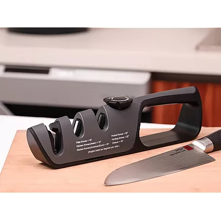 Knife sharpener kitchen scissors sharpening non-slip adjustment