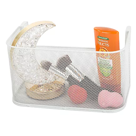 Basket metal rail-mounted organiser hanging basket kitchen shelf