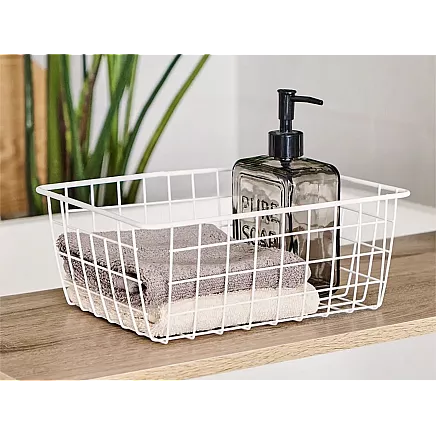 Loft metal wire basket loft metal organiser for kitchen for fruit white large