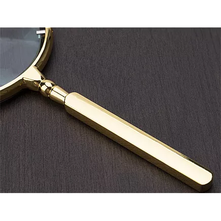 Reading magnifying glass manual magnifying glass gold magnification 6x