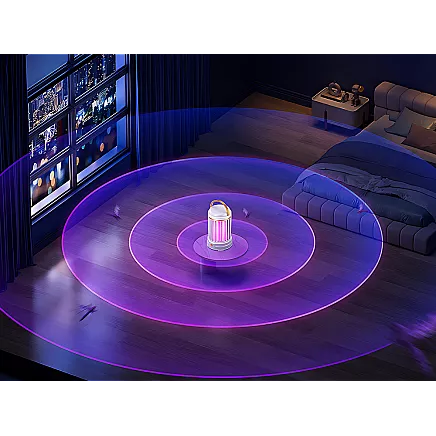 Mosquito repellent uv led rechargeable pendant insect lamp 2 modes with light