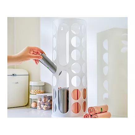 Plastic bag organiser universal white for plastic bags