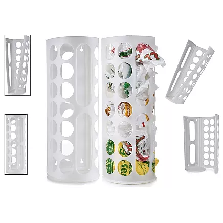 Plastic bag organiser universal white for plastic bags