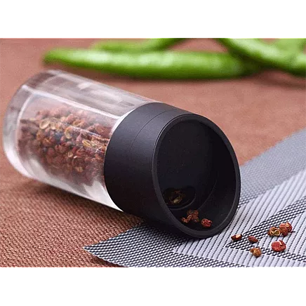 Rotating spice organiser, 12 glass containers, salt shaker