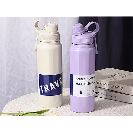 Thermos flask, thermal mug, 700 ml capacity, with handle, for hot and cold drinks
