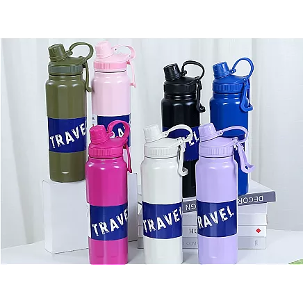 Thermos flask, thermal mug, 700 ml capacity, with handle, for hot and cold drinks