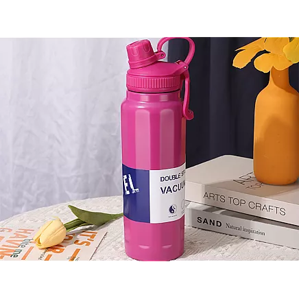 Thermos flask, thermal mug, 700 ml capacity, with handle, for hot and cold drinks