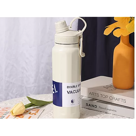 Thermos flask, thermal mug, 700 ml capacity, with handle, for hot and cold drinks