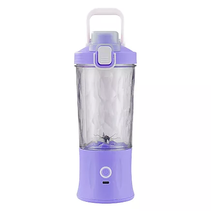 Portable USB wireless smoothie blender, ice crusher, purple