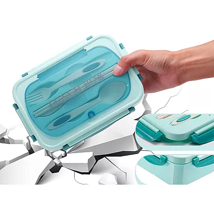 Lunchbox breakfast box lunch box with compartments cutlery