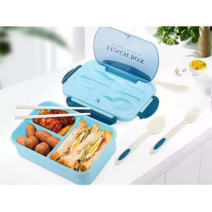 Lunchbox breakfast box lunch box with compartments cutlery