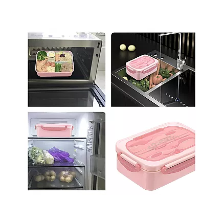 Lunchbox breakfast box lunch box with compartments cutlery