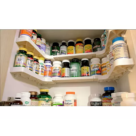 Bin organiser kitchen cupboard shelf