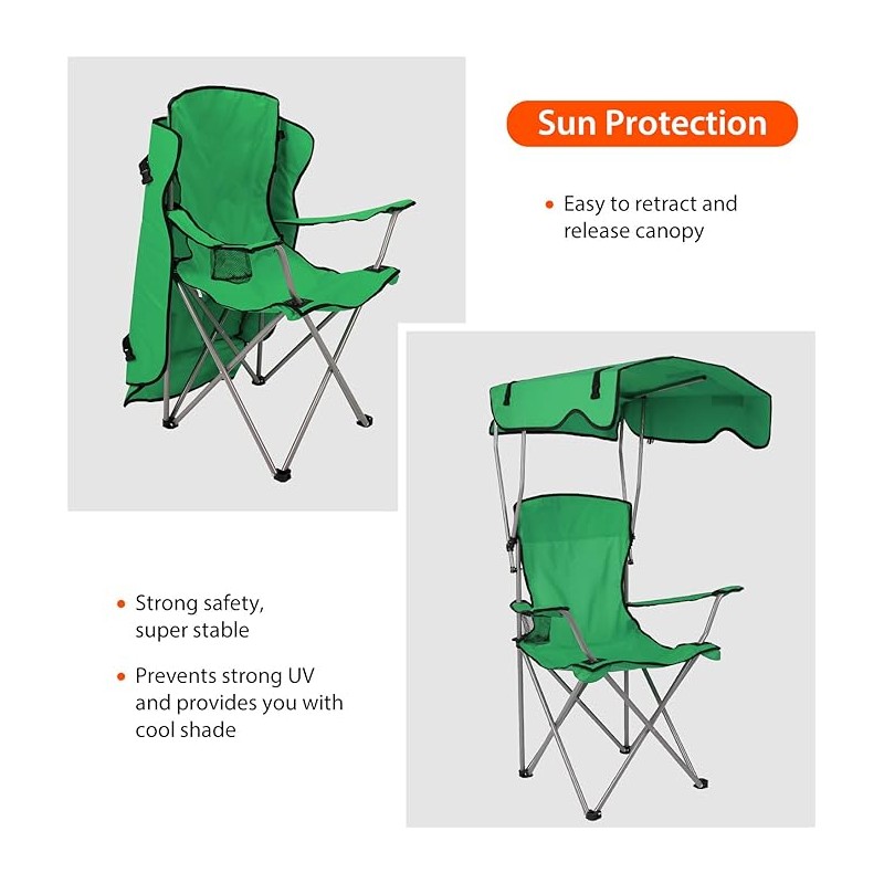 Fishing chair with shops canopy