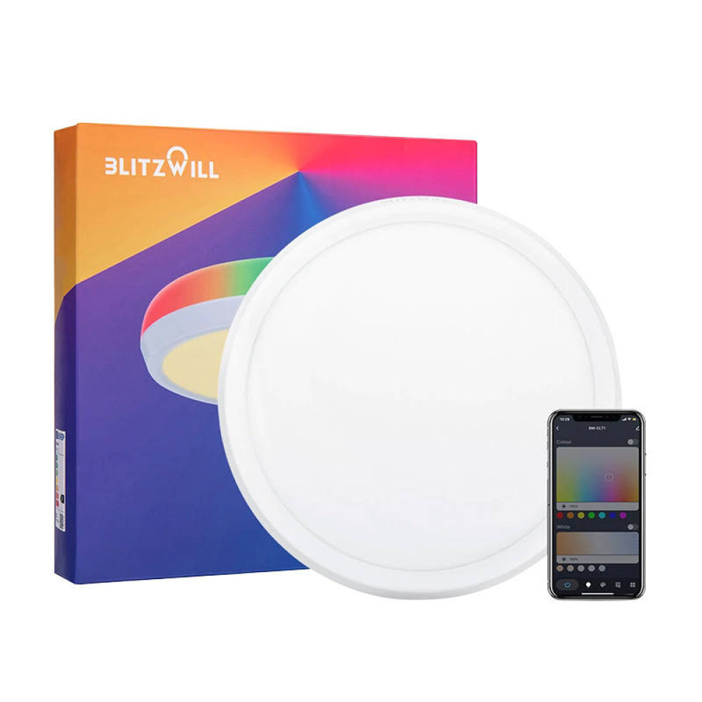 BlitzWolf, LED Smart Ceiling Light BlitzWill BW-CLT1, 67,30€